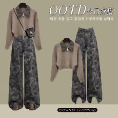 批发2025新款牛仔两件套装长袖打底衫牛仔裤辣妹穿搭整套潮