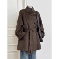 批发2025新款深冬独特超好看呢子大衣<b class='q'>女</b>入冬季毛呢<b class='q'>外套</b>加厚小个子短款