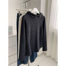 批发【德绒】高级韩版拼缝连帽衫女慵懒感保暖立领德绒<b class='q'>卫衣</b>T恤秋冬