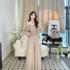 批发新款防晒大码慵懒休闲套装<b class='q'>不规则</b>吊带<b class='q'>开衫</b>高腰拖地裤显气质三件套