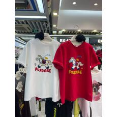 批发【德绒】特<b class='q'>大码</b>300斤刺绣德绒马年短袖T恤女秋冬上衣