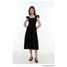 批发夏季2026年新款女黑色连衣裙子小飞袖和<b class='q'>赫本</b><b class='q'>风</b>长裙法式初恋茶歇