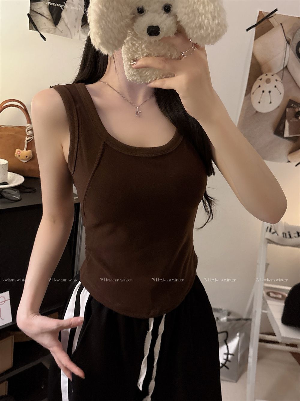 나만의 것을 가져와 라. 가슴 패드 순수한 욕망 바람이 아닙니다. 규칙 연삭 털 벨트 가슴 패드 De 플러시 조끼 외출용 만나는 인사이드 가져 가라.