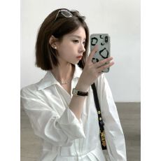 批发法式气质绝美长袖衬衫女装春季衬衣<b class='q'>外套</b>褶皱独特收腰显瘦修身<b class='q'>上衣</b>