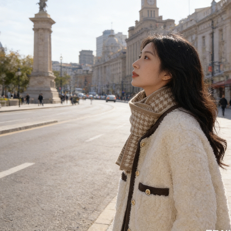 작은 샤넬 스타일 양털 짧은 여성 코트 가을 겨울 두꺼운 고급 센스 품격 명문 여성 피모 하나 양털 플리스 맨위