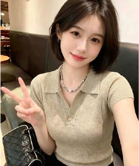 앤디 플러시 자이언트 잘 생긴 ~ 중 한 부서 polo 폴로 칼라 니트 반팔 얇은 스타일 부드러운 부서 프로 피부 몸매 가꾸기 맨위