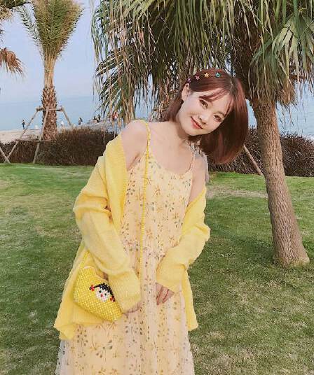 2026 새로운 치마 아이들 봄 여름 작은 청신 슈퍼 요정 학생 꽃무늬 드레스 슬립 드레스 쉬폰 스커트 여성 롱 스커트