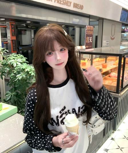 원본 크기 자수 패치 네리 가게 천 19 지점 220 그램 순면 긴팔 티셔츠 여성
