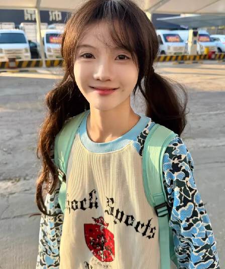 원본 솜씨 후아 남편 그리드 원단 긴팔 티셔츠 여성