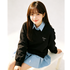 批发2026设计感小众假两件<b class='q'>卫衣</b>拼接裙女秋季新款时尚气休闲质宽松短裙