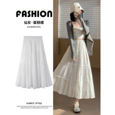 批发半身裙女2026年<b class='q'>春</b>秋季新款中长款a字长裙显瘦蓬蓬