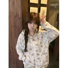 批发<b class='q'>大码</b>女装200斤薄款卫衣春秋款拉链开衫<b class='q'>外套</b>宽松连帽上衣