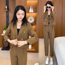 批发西装<b class='q'>外套</b>女春秋季2026新款小个子时尚高级感长袖西服裤子套装