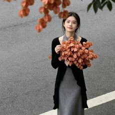 批发<b class='q'>高档</b>女装今年流行穿搭名媛风两件套秋冬季修身气质开衫<b class='q'>连衣裙</b>套装