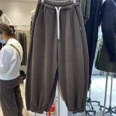 批发【仿棉复真超】特大码300斤加绒加厚<b class='q'>哈伦</b>灯笼阔腿卫<b class='q'>裤</b>