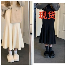 批发松本丧丧女神高级感显瘦修身鱼尾包臀半身裙