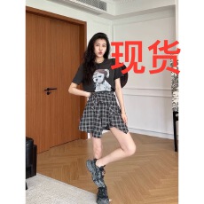 批发张阿星短款裙裤多种搭配百搭清爽上衣