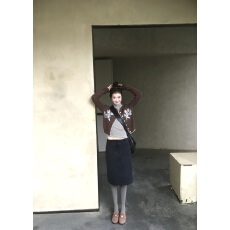 批发趣味提花短款针织开衫女秋冬韩系复古手缝线撞色修身正肩上衣外套