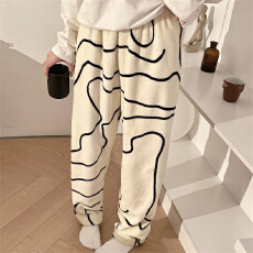 批发缤果睡衣 <b class='q'>冬</b>季280克法兰绒睡裤女可外穿爆款保暖卡通家居服