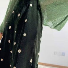 批发时尚洋气丝绒松紧腰半身裙女秋冬新款气质复古高级感宽松显瘦长裙