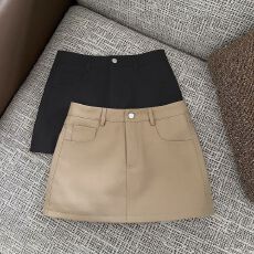 批发美式复古辣妹高腰半身裙2026新款春夏百搭防走光短裙包臀裙卡其色
