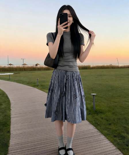 불규칙 캐주얼 스포츠 슈트 여성 여름 몸매 가꾸기 슬림해 보이는 허리 수축 긍정적 인 어깨 반팔 꽃 반신 스커트 투피스 세트