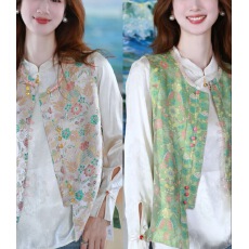 批发四季<b class='q'>百搭</b>日常新中式中国风双面穿马甲