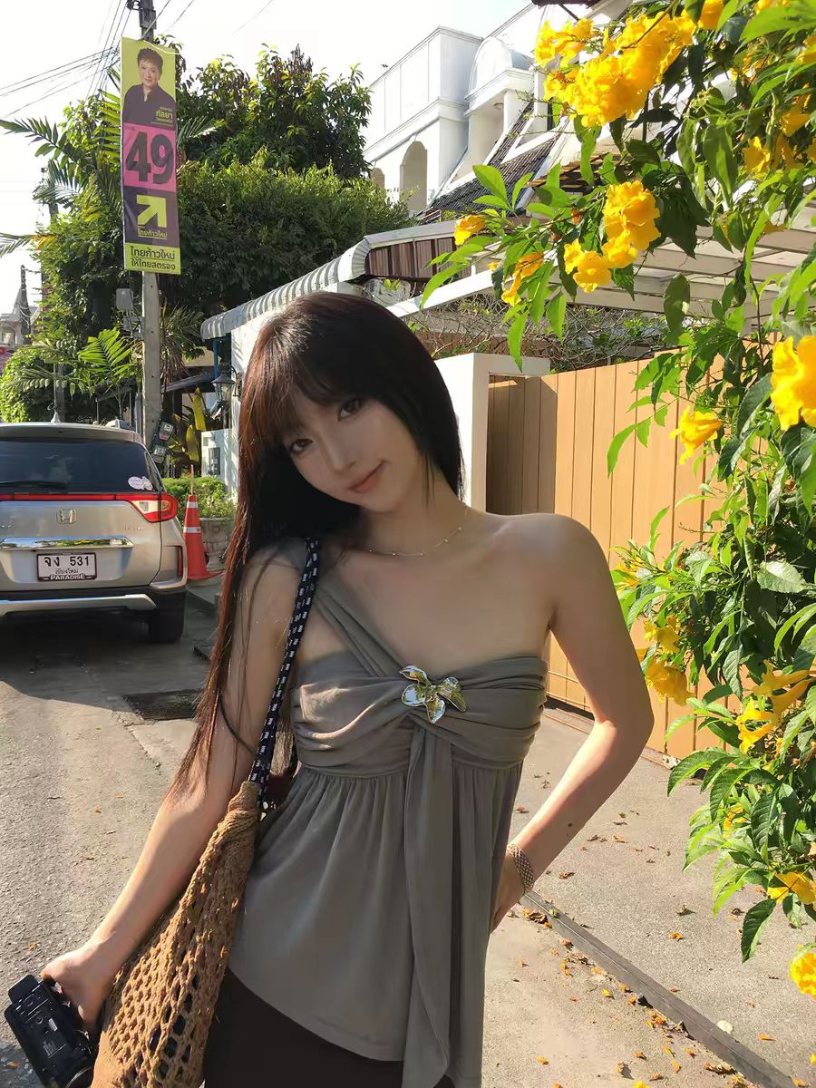 다음 주 6 롱 코트 몸매 가꾸기 브라운 커피 색상 망사 치마 불규칙 스트레이트 타이트 스커트 반신 스커트 여성 여름 치마