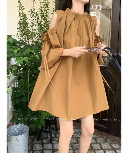 통통한 여동생 루즈핏 연령 감소 외국 가스 슬림해 보이는 연령 감소 인형 치마 패션 새로운 드레스
