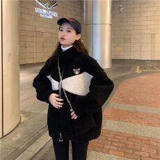 批发原版尺寸加厚300克羊羔绒2025秋冬季韩版懒风开<b class='q'>衫</b>上衣外套