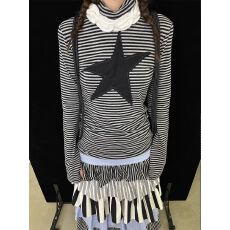 批发韩版时尚<b class='q'>长袖</b><b class='q'>T</b><b class='q'>恤</b>女秋季新款休闲百搭印花上衣