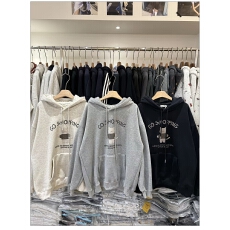 批发<b class='q'>韩国</b>ins风可爱卡通小猫印花加绒帽衫2025秋冬新款连帽宽松<b class='q'>卫衣</b>女