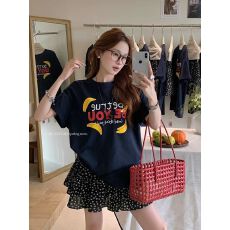 批发官图 21支纯棉210克100%棉韩系卡通印花宽松休闲<b class='q'>短袖</b><b class='q'>T</b><b class='q'>恤</b>