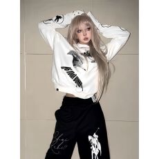 批发韩系字母印花<b class='q'>长袖</b><b class='q'>T</b><b class='q'>恤</b>女潮牌轻亚<b class='q'>宽松</b>上衣春新款