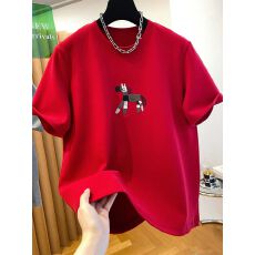 批发德绒特大码300斤<b class='q'>刺绣</b>短袖T恤女2025冬季宽松休闲女士<b class='q'>上衣</b>