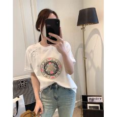 批发短袖t恤2026年夏季新款女装韩版时尚复古国风圆领打底衫显瘦上衣