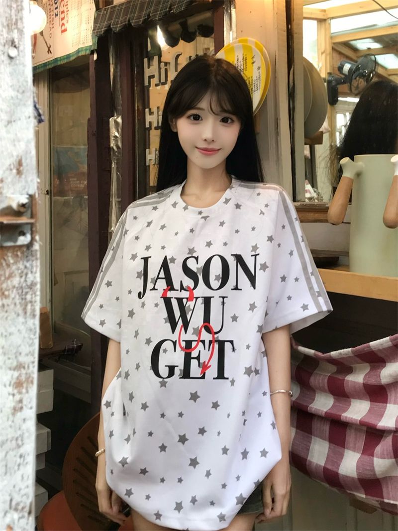 좋은 품질 자수 네리 가게 천 19 지점 220 그램 순면 반팔 티셔츠