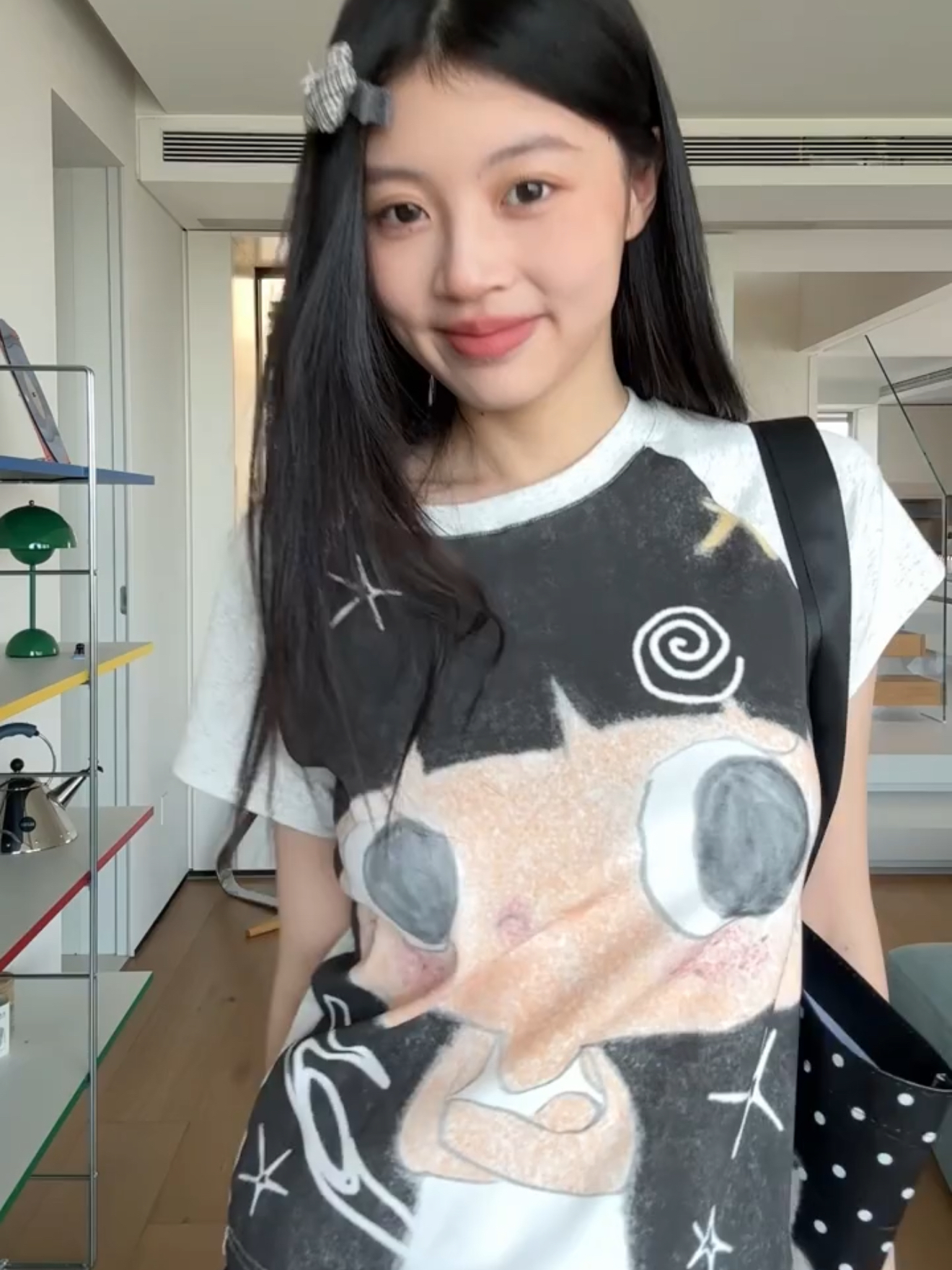 직분사 없음 접착제 센스 좋은 품질 솜씨 40 220 그램 92 면 8 암모니아 Lun 큰 눈 디자인 새로운 삽입 어깨 소매 t
