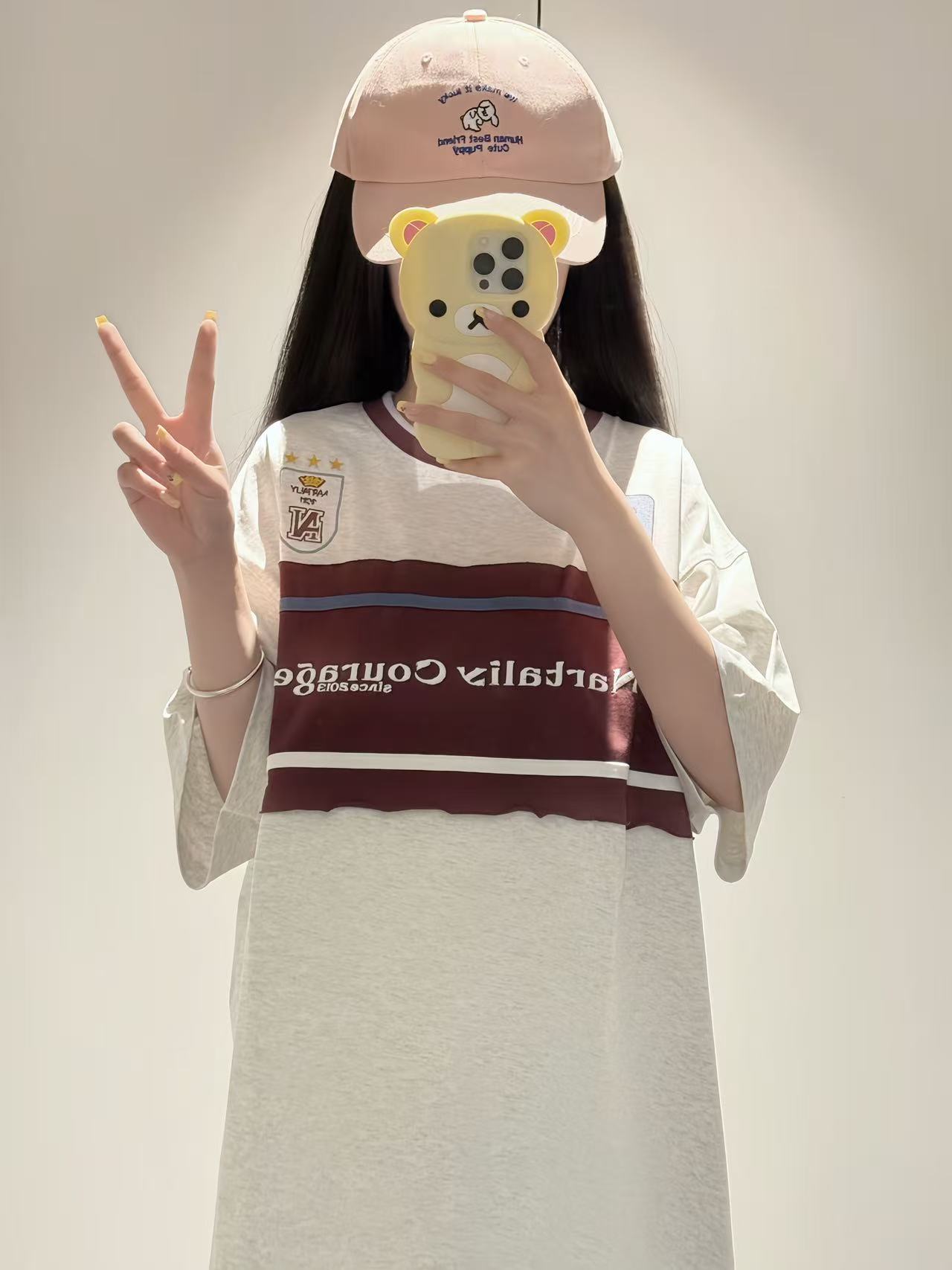 전체 자수 네리 가게 천 19 지점 220 그램 순면 반팔 티셔츠 여성