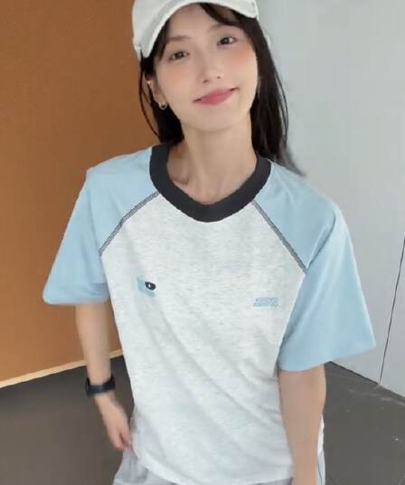 원본 명중 인터넷 전후 포밍 프린트 19 지점 220 그램 순면 삽입 어깨 소매 반팔 티셔츠