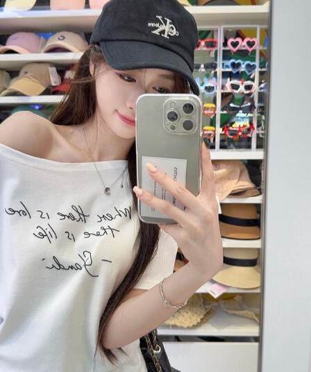 220 그램 92 면 8 암모니아 Lun 아메리칸 핫걸 비스듬한 어깨 알파벳 프린트 반팔 티셔츠 여성