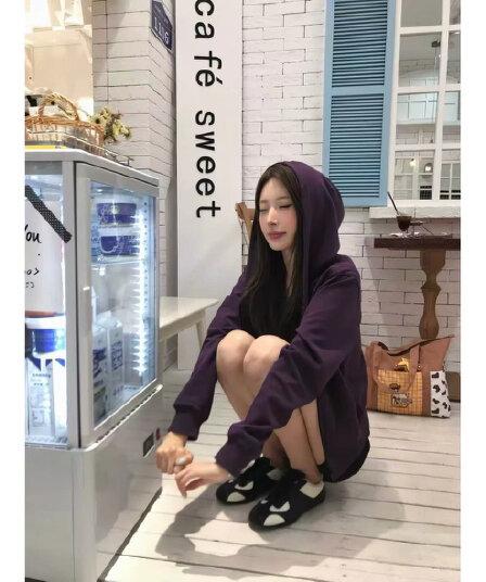 2026 무거운 디자인 센스 후드 티 스웨터 여성 봄 가을 몸매 가꾸기 슬림해 보이는 작은 키 쇼트 스타일 지퍼 카디건 코트