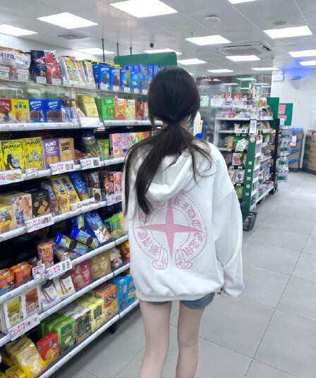 얇은 스타일 백금 지퍼 원본 부형제 이후 패키지 칼라 순수한 Mianhua 면 복합 후드티 여성