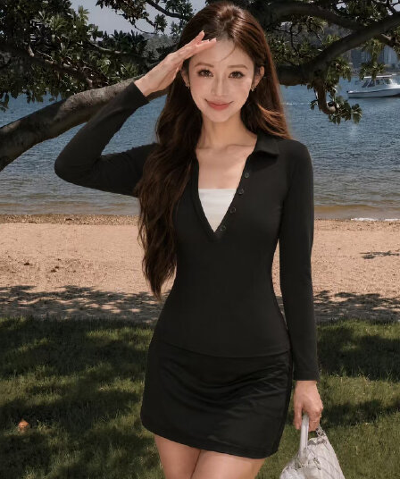 원본 원단 사람들 면 와 사고 방식 삽입 색상 눈꽃 면 가로 줄무늬 해군 칼라 스트라이프 기본 셔츠 맨위