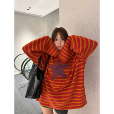 批发广州面料+后包领绣花卫衣女