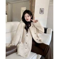 批发现 2025秋冬时尚百搭羊羔毛韩系保暖外套