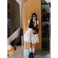 批发三件套装韩系气质<b class='q'>休闲</b><b class='q'>运动服</b>套装夏季2026新款衬衫短袖背心半身裙