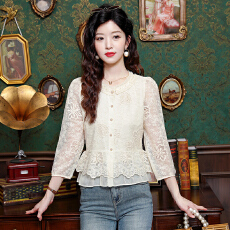 批发蕾丝打底衫女2026新款春夏季衬衫时尚小衫气质减龄上衣轻奢
