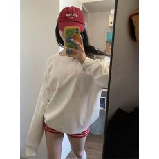 批发韩版秋冬圆领宽松<b class='q'>印花</b>卫衣女