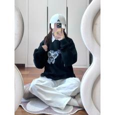 批发韩版秋冬圆领宽松<b class='q'>印花</b>卫衣女